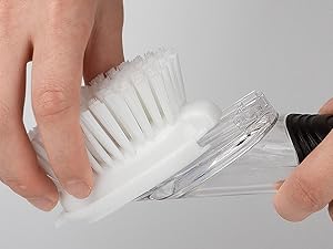 MR.SIGA removable soap dispensing dish brush refills