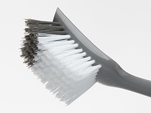 MR.SIGA Dish Brush Built-in Scraper, Scrub Brush for Dish, Pans, Pots, Kitchen Sink Cleaning