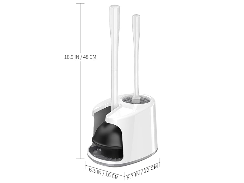 MR.SIGA white plunger and toilet brush combo 