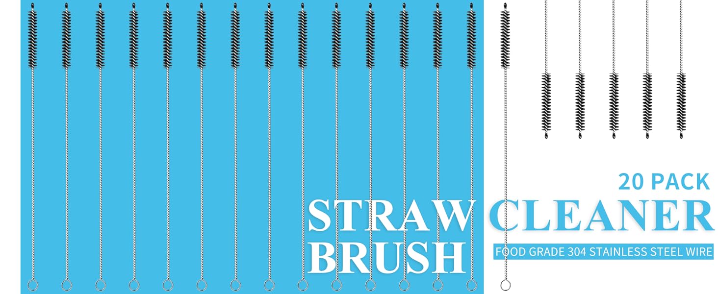 MR.SIGA straw cleaner brush straw cleaner brush extra long  straw cleaners cleaning brush